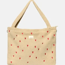 Luiertassen^Studio Noos teddy mom bag luiertas ecru hearts