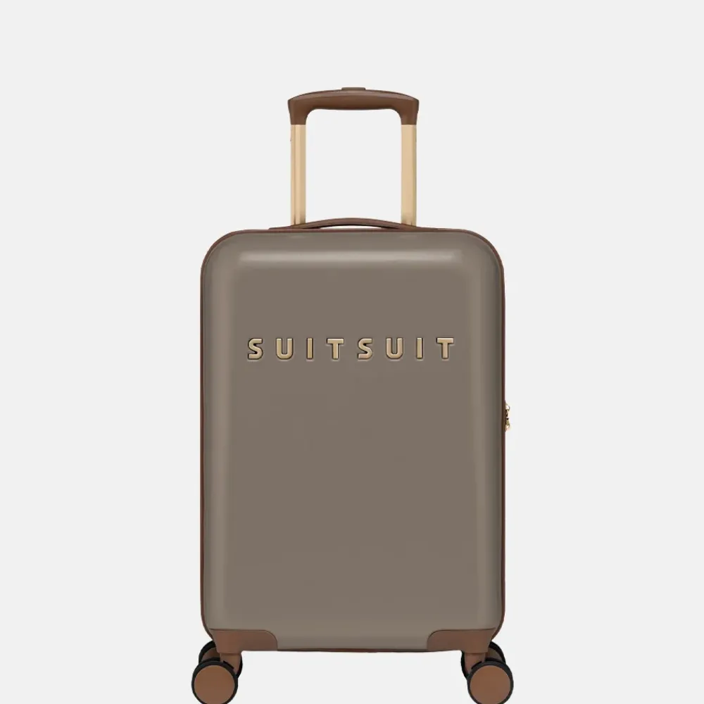 Handbagage Koffers^Suitsuit Fab Seventies handbagage koffer 55 cm taupe