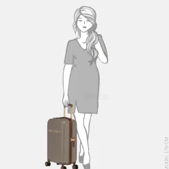 Handbagage Koffers^Suitsuit Fab Seventies handbagage koffer 55 cm taupe