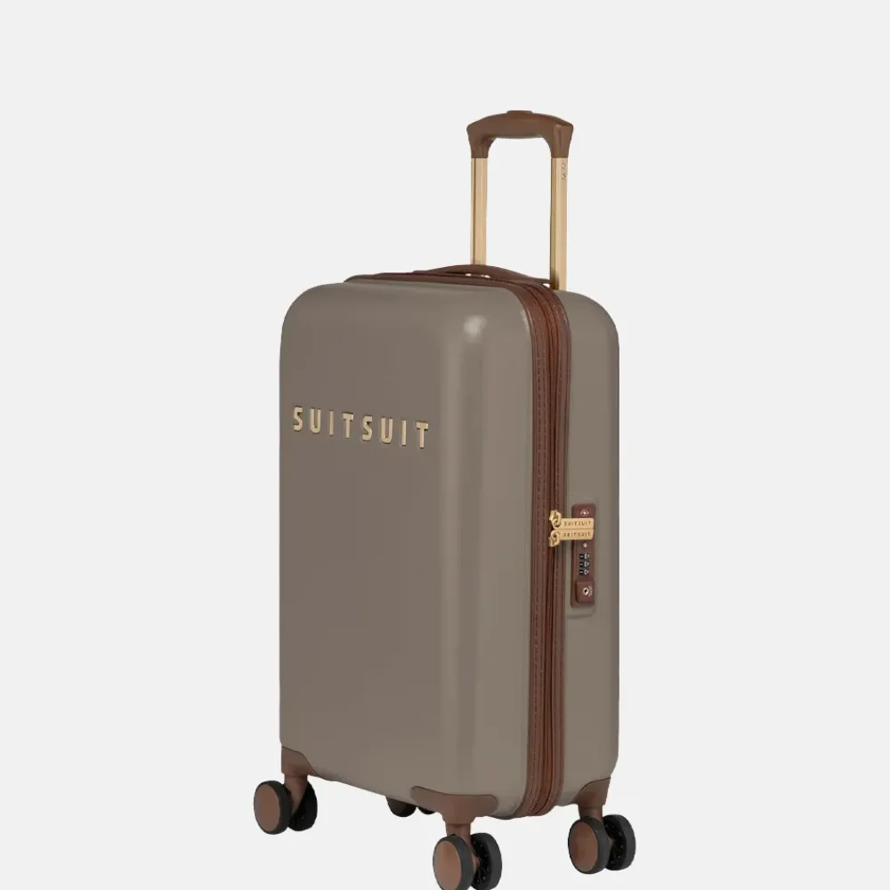 Handbagage Koffers^Suitsuit Fab Seventies handbagage koffer 55 cm taupe