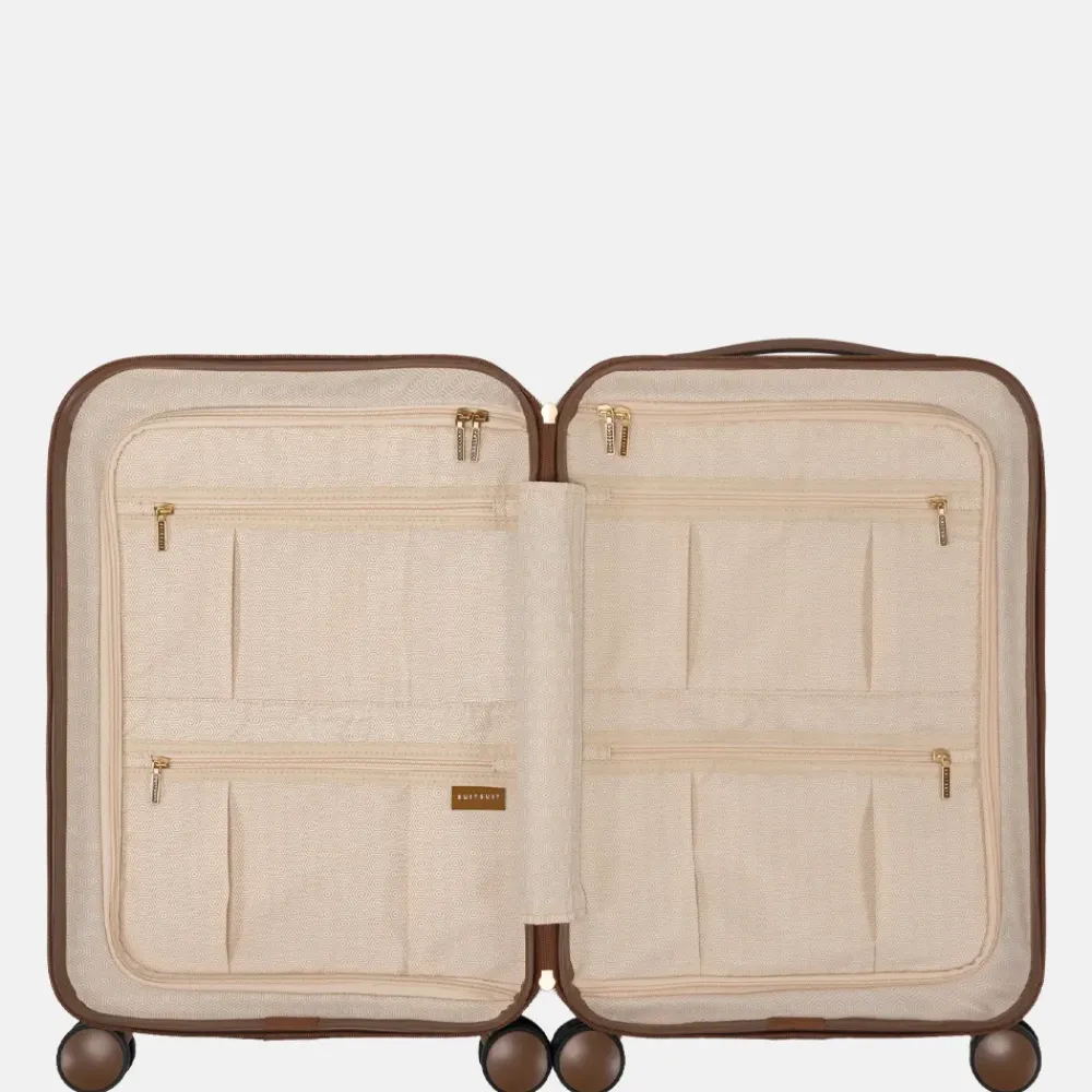 Handbagage Koffers^Suitsuit Fab Seventies handbagage koffer 55 cm taupe