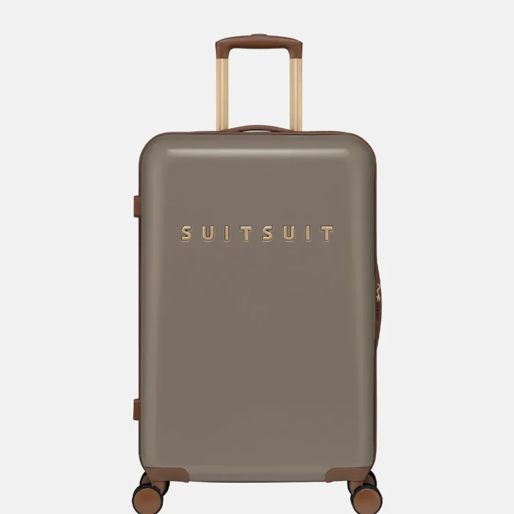 Reiskoffers^Suitsuit Fab Seventies koffer 66 cm taupe