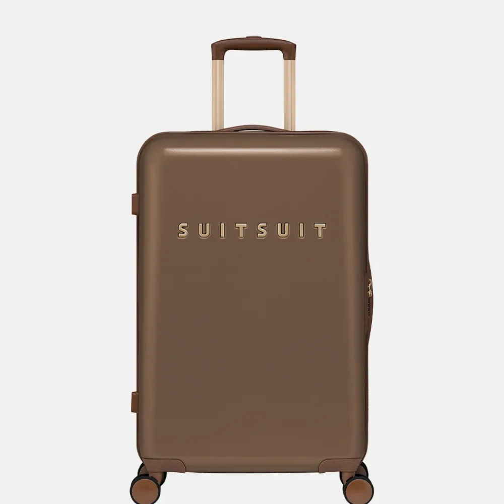 Reiskoffers^Suitsuit Fab Seventies koffer 66 cm cocoa brown