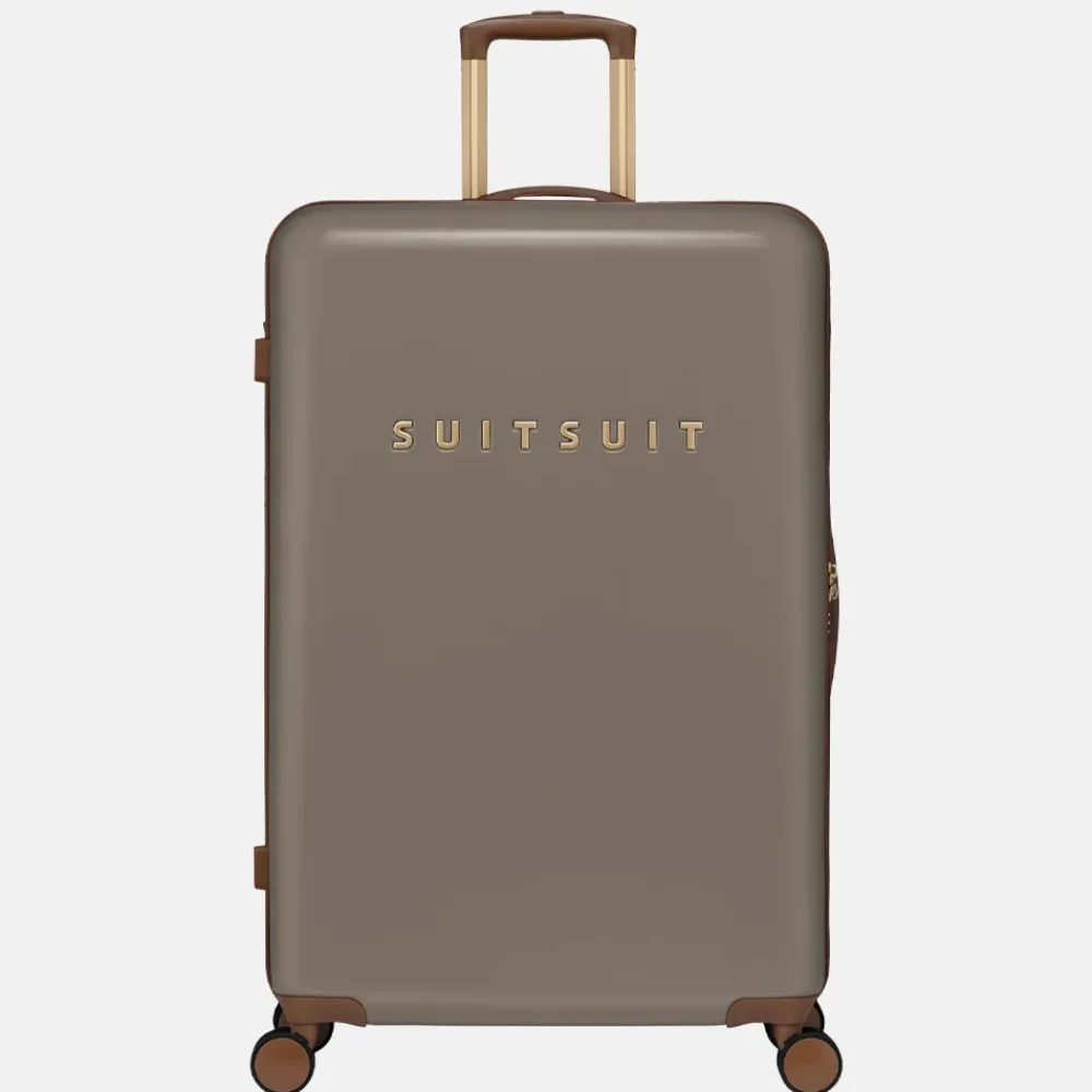 Reiskoffers^Suitsuit Fab Seventies koffer 76 cm taupe