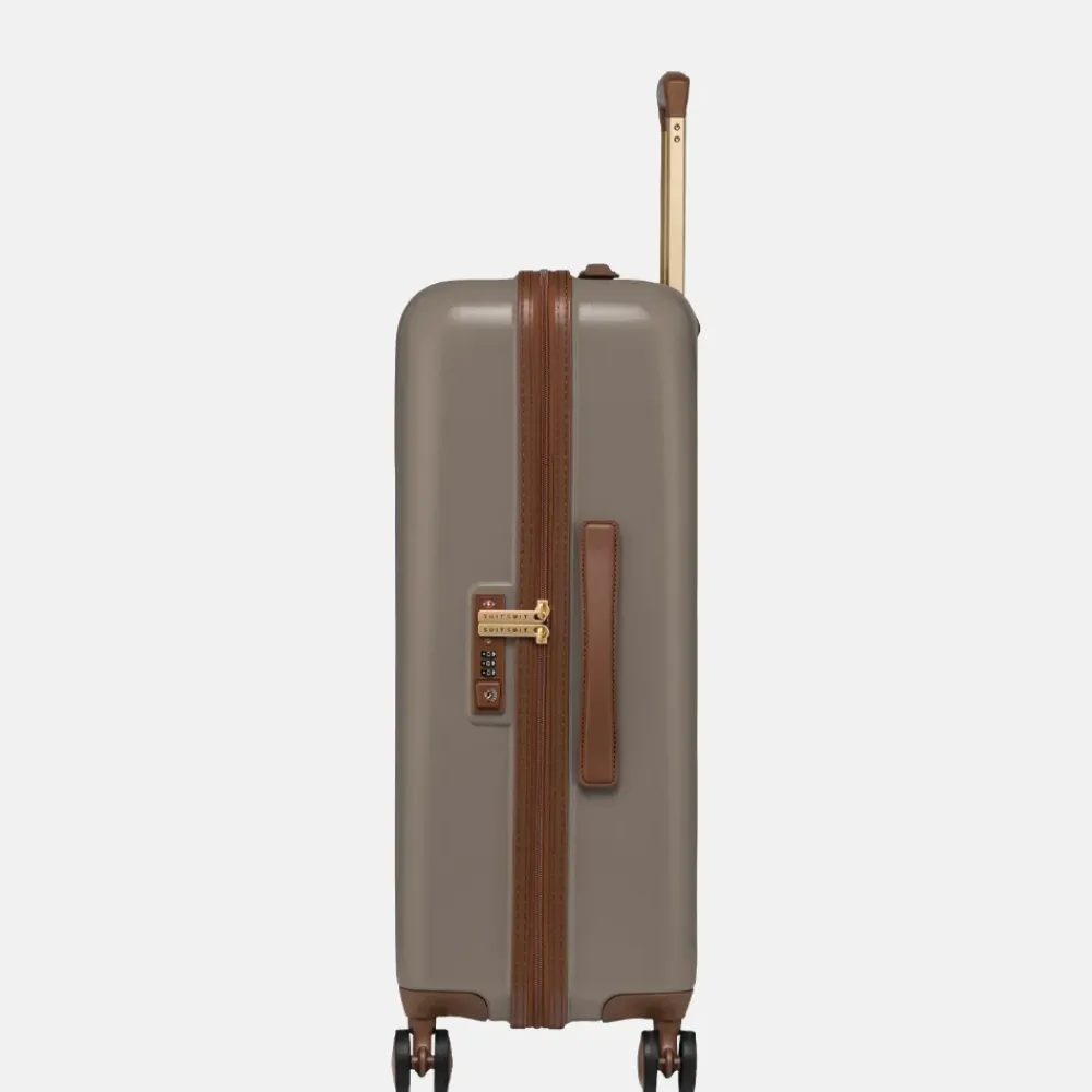 Reiskoffers^Suitsuit Fab Seventies koffer 66 cm taupe