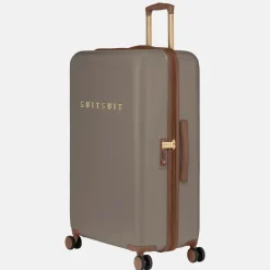 Reiskoffers^Suitsuit Fab Seventies koffer 76 cm taupe