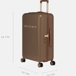 Reiskoffers^Suitsuit Fab Seventies koffer 66 cm cocoa brown