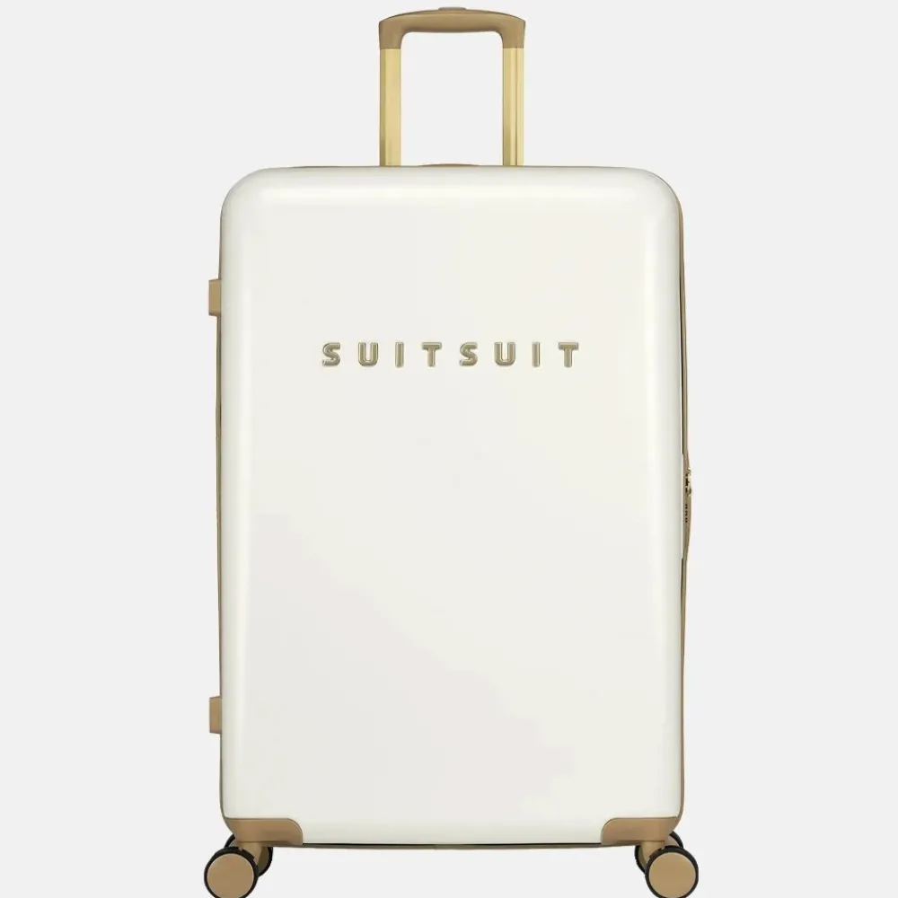 Reiskoffers^Suitsuit Fusion koffer 76 cm white swan