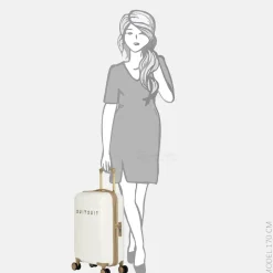 Handbagage Koffers^Suitsuit Fusion koffer 55 cm white swan