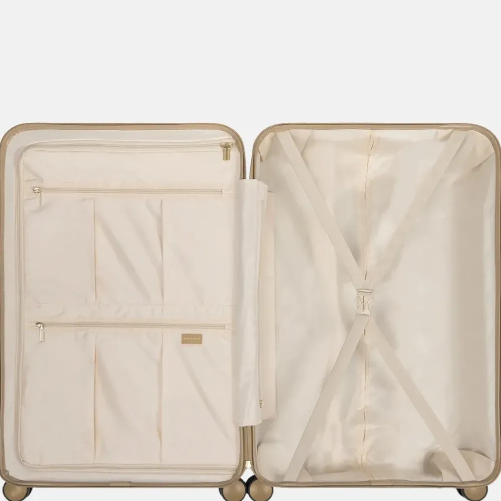Reiskoffers^Suitsuit Fusion koffer 76 cm white swan