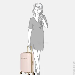 Handbagage Koffers^Suitsuit Fusion koffer 55 CM rose pearl