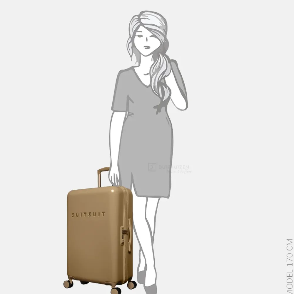 Reiskoffers^Suitsuit Fusion reiskoffer 66 cm iced coffee