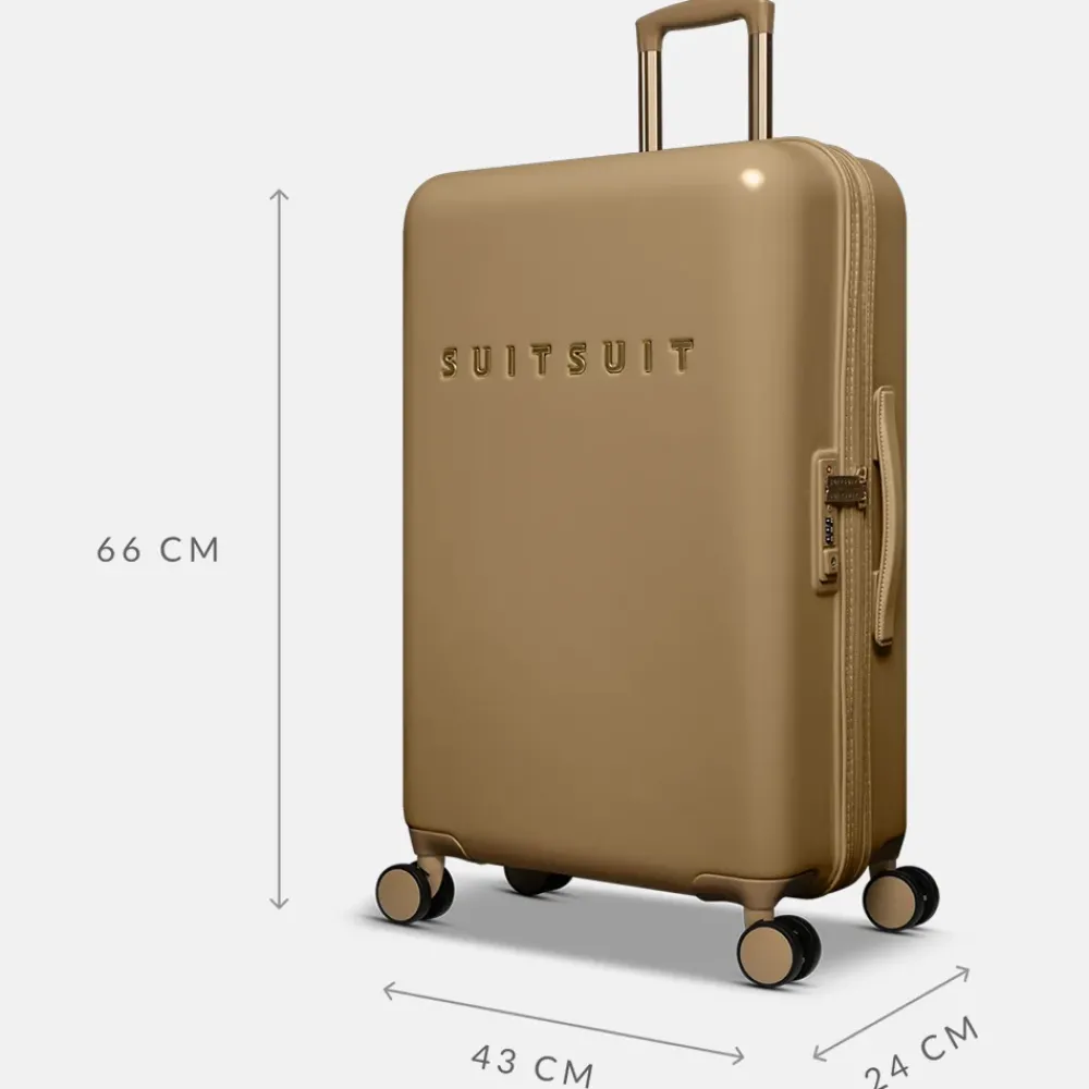 Reiskoffers^Suitsuit Fusion reiskoffer 66 cm iced coffee