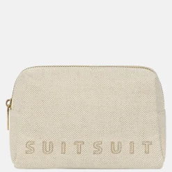 Toilettassen^Suitsuit Fusion toilettas raw cotton