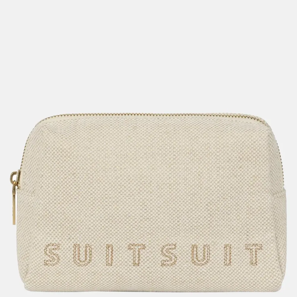 Toilettassen^Suitsuit Fusion toilettas raw cotton