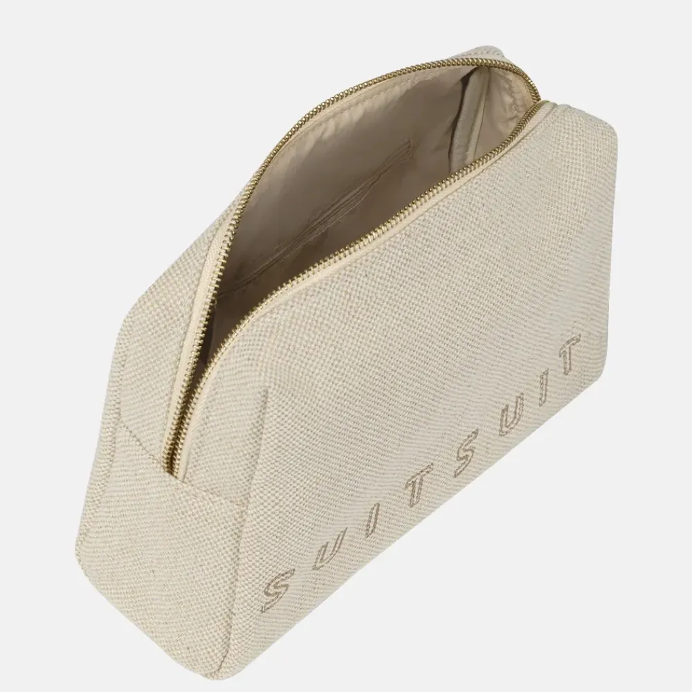 Toilettassen^Suitsuit Fusion toilettas raw cotton
