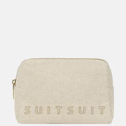 Toilettassen^Suitsuit Fusion toilettas raw cotton