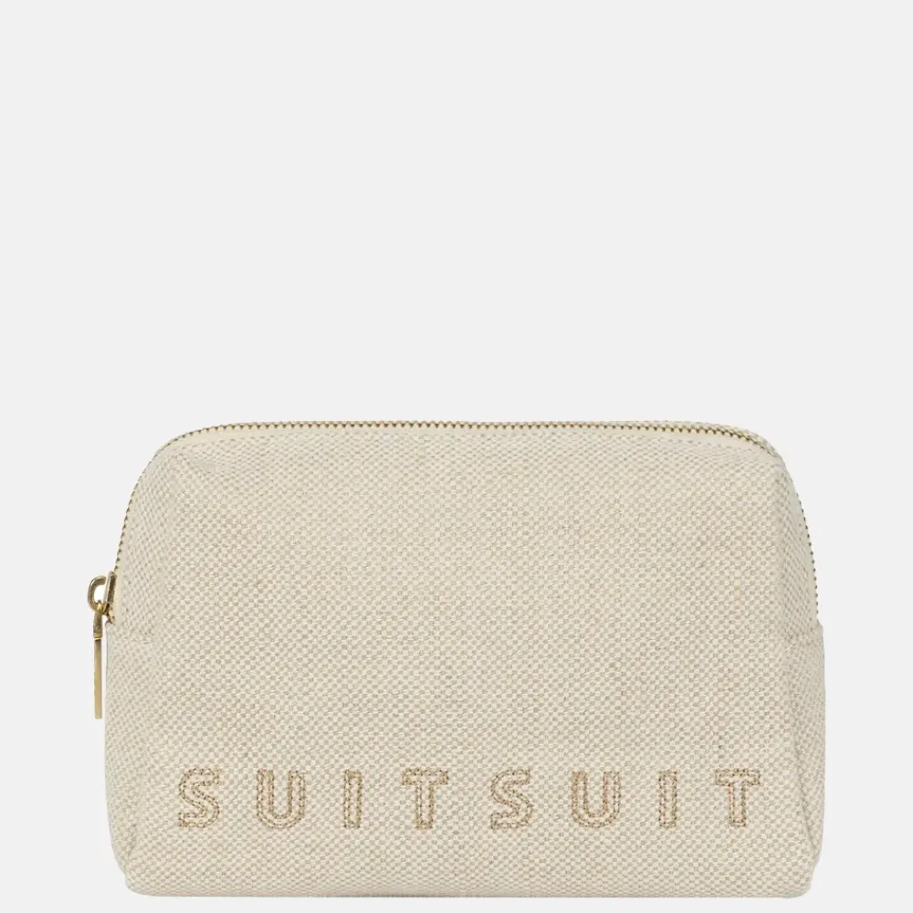 Toilettassen^Suitsuit Fusion toilettas raw cotton
