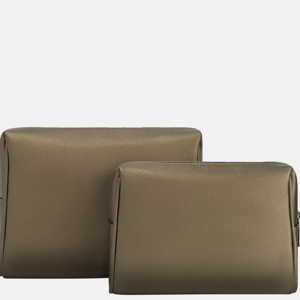 Toilettassen | Beautycases^Suitsuit Starlight toilettas set van 2 anthique bronze