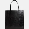 Shoppers^Ted Baker Croccon shopper L black