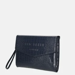 Clutches^Ted Baker Crocey clutch dark blue