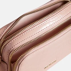 Crossbody Tassen^Ted Baker Stina Croco crossbody tas pale pink