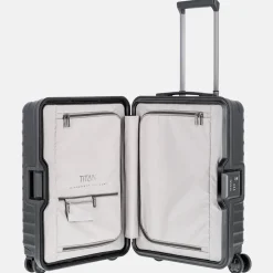 Handbagage Koffers^Titan Litron spinner FRAME handbagage koffer 55 cm traubengrun