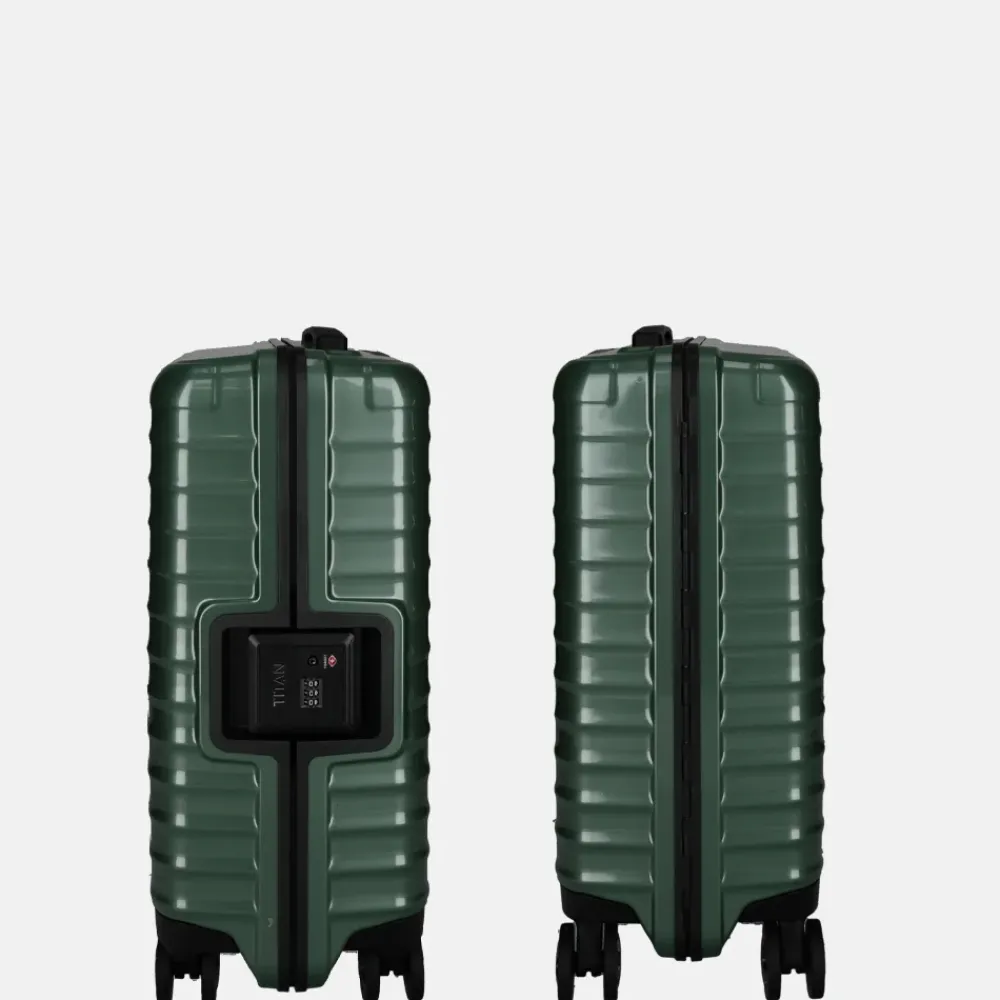Handbagage Koffers^Titan Litron spinner FRAME handbagage koffer 55 cm traubengrun
