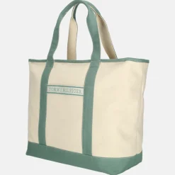 Shoppers^Tommy Hilfiger canvas tote shopper green