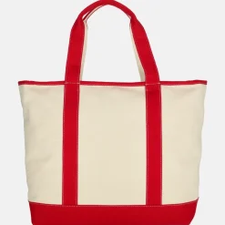 Shoppers^Tommy Hilfiger canvas tote shopper red