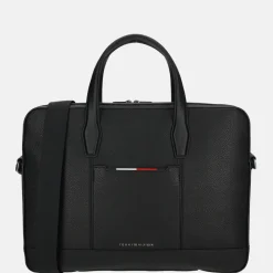 Heren Laptoptassen^Tommy Hilfiger Central slim laptoptas 16 inch black