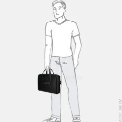 Heren Laptoptassen^Tommy Hilfiger Corp slim computer bag laptoptas black