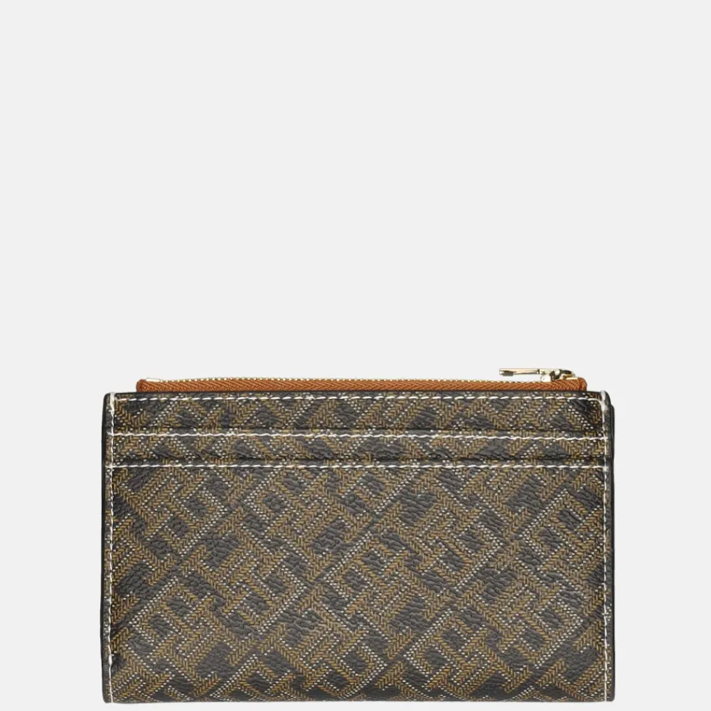 Dames Portemonnees^Tommy Hilfiger Monoplay slim wallet portemonnee black/tan mix