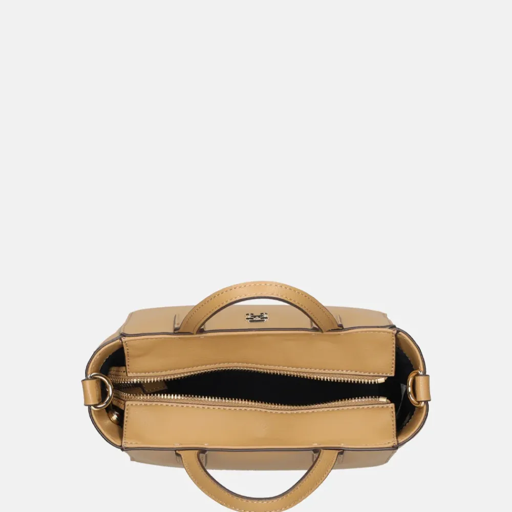 Handtassen^Tommy Hilfiger soft logo mini tote handtas safari canvas