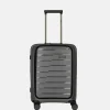 Handbagage Koffers^Travelite Air Base Frontpocket handbagage koffer 55 cm antraciet
