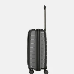 Handbagage Koffers^Travelite Air Base Frontpocket handbagage koffer 55 cm antraciet