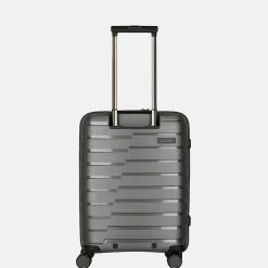 Handbagage Koffers^Travelite Air Base Frontpocket handbagage koffer 55 cm antraciet