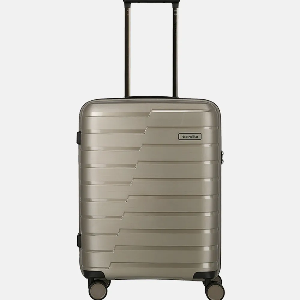 Handbagage Koffers^Travelite Air Base handbagage koffer 55 cm champagne