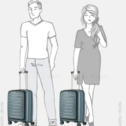 Handbagage Koffers^Travelite Air Base handbagage koffer 55 cm ice blue