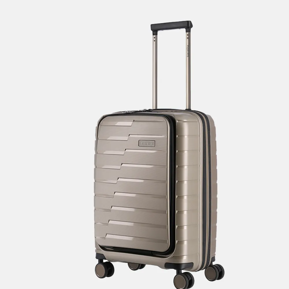 Handbagage Koffers^Travelite Air Base handbagage koffer 55 cm champagne