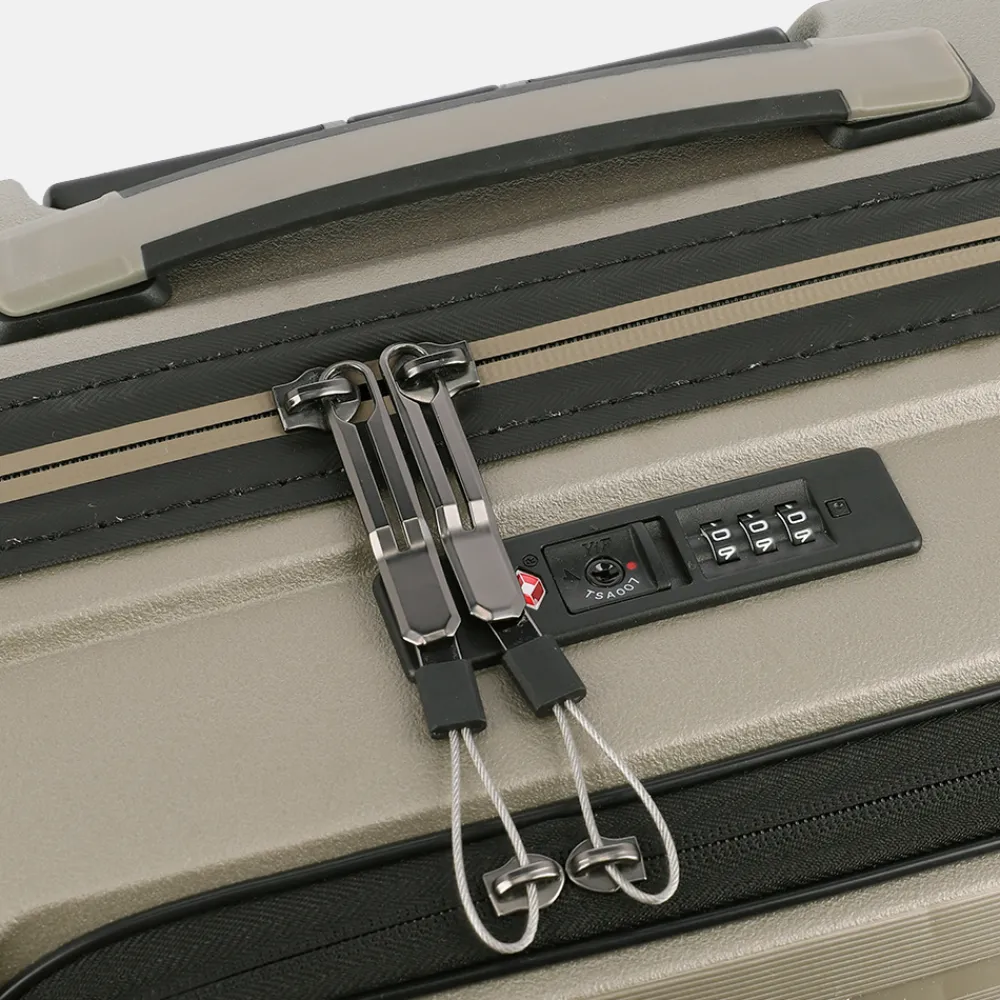Handbagage Koffers^Travelite Air Base handbagage koffer 55 cm champagne
