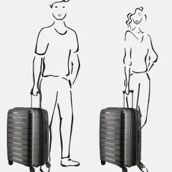Reiskoffers^Travelite Air Base koffer 67 cm antraciet