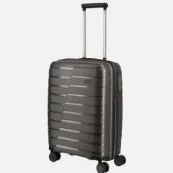 Handbagage Koffers^Travelite Air Base koffer 55 cm antraciet