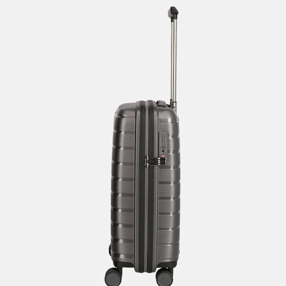 Handbagage Koffers^Travelite Air Base koffer 55 cm antraciet