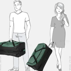 Reistassen Op Wielen^Travelite Basics reistas op wielen 70 cm green