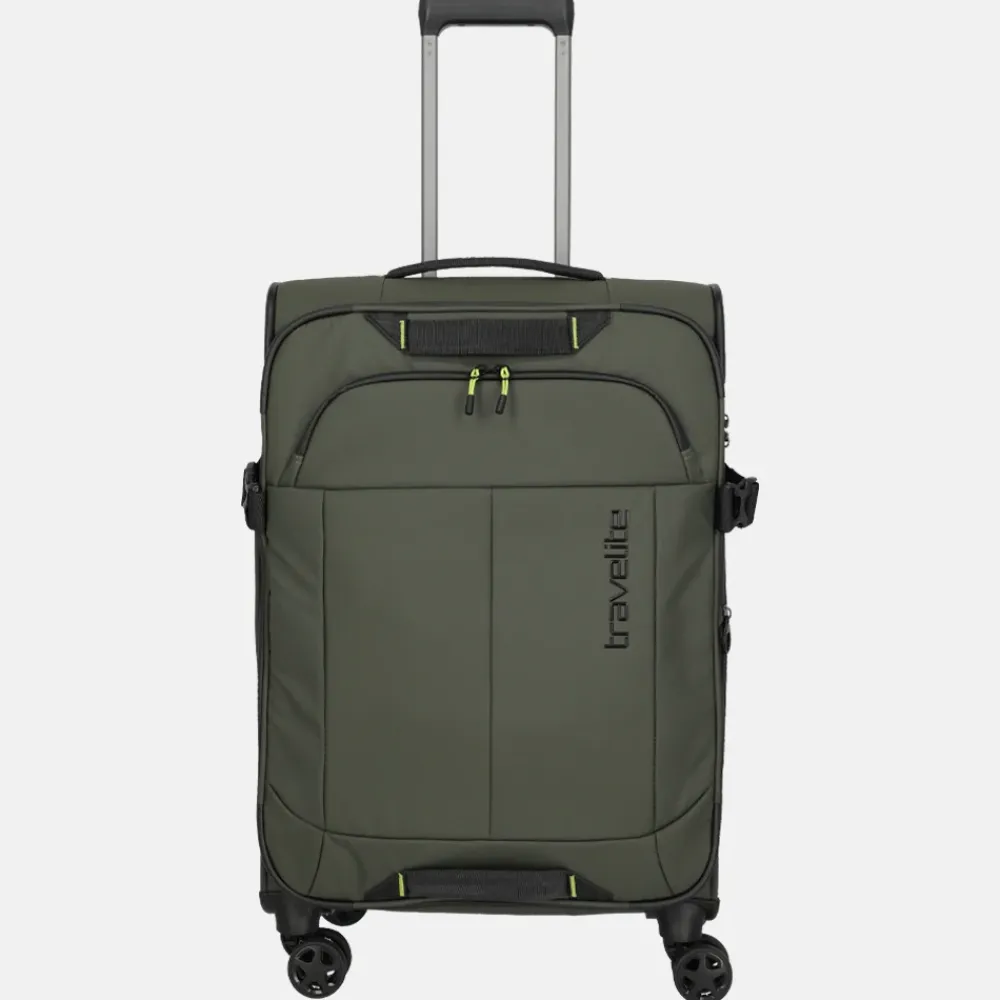 Reiskoffers^Travelite Briize koffer 67 cm M expandable khaki