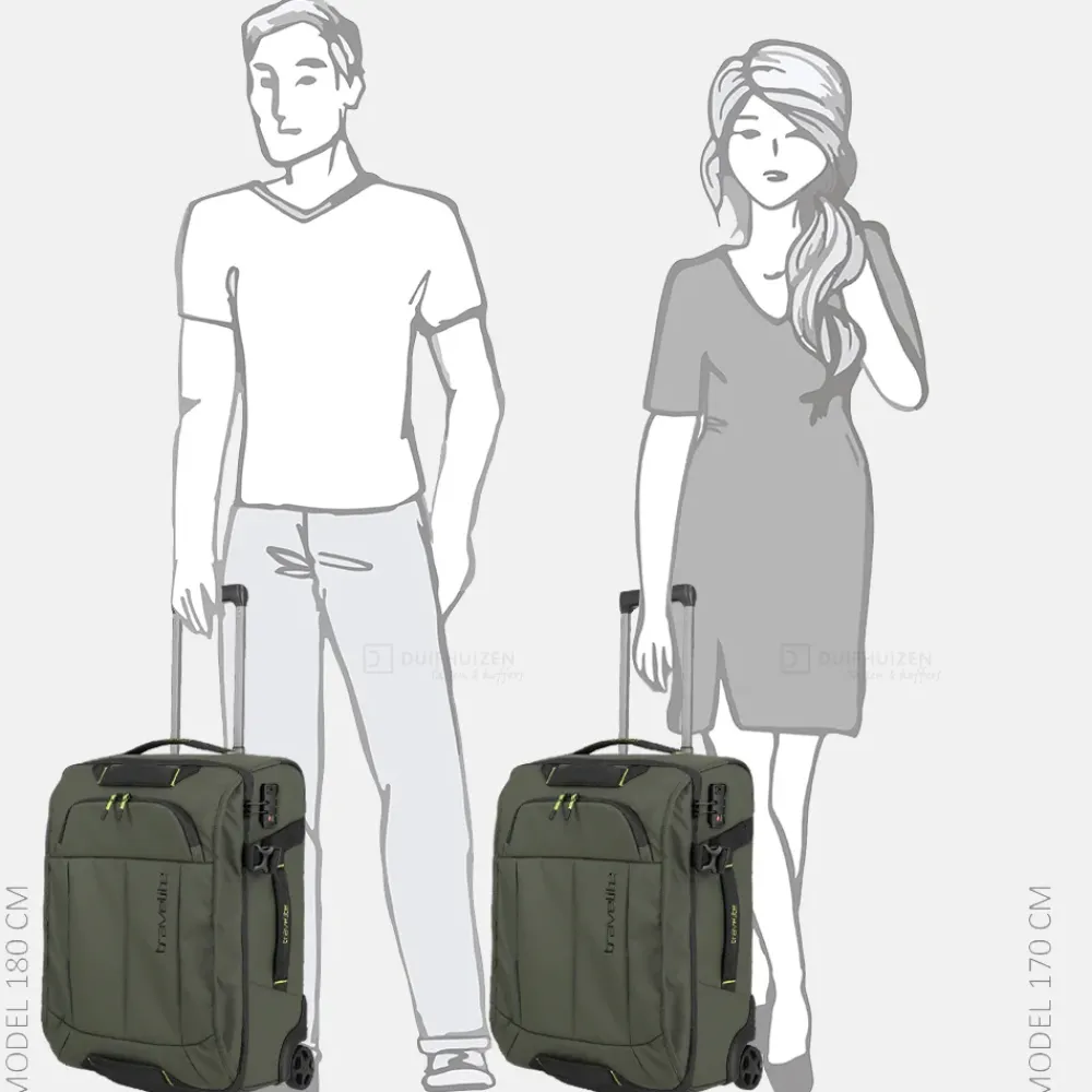 Handbagage Tassen | Reistassen Op Wielen^Travelite Briize reistas op wielen 55 cm khaki