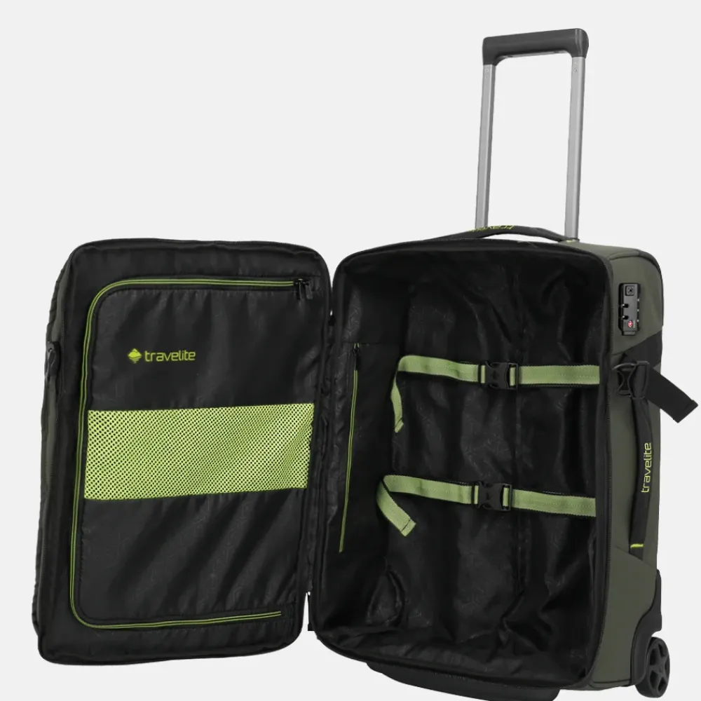Handbagage Tassen | Reistassen Op Wielen^Travelite Briize reistas op wielen 55 cm khaki