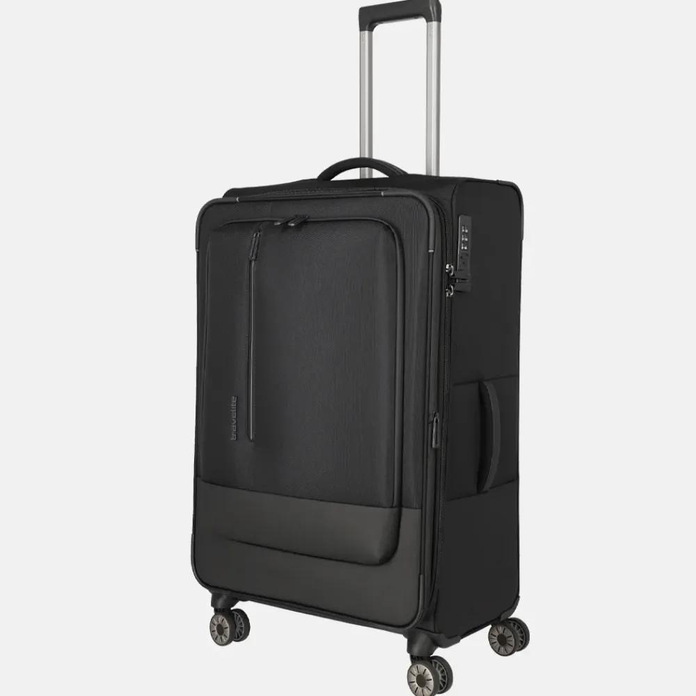 Reiskoffers^Travelite Crosslite 5.0 reiskoffer 77 cm black