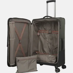 Reiskoffers^Travelite Crosslite 5.0 reiskoffer 77 cm L dark olive